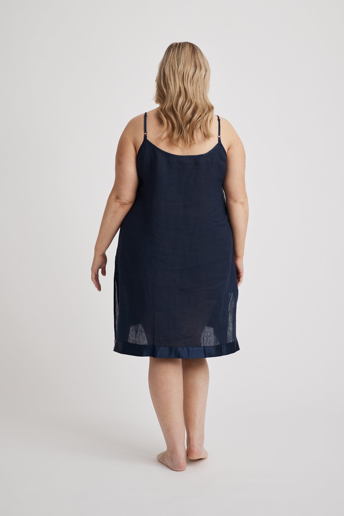 Hank & Hera - Renae - Slip Nightdress - Short - Navy