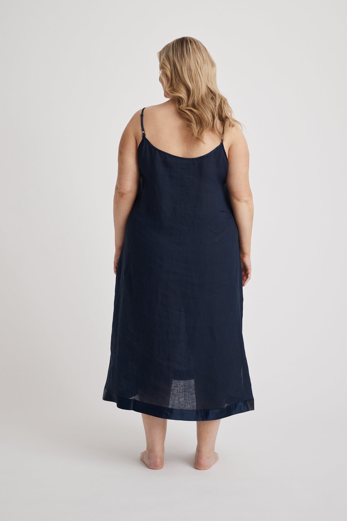 Hank & Hera - Renae - Slip Nightdress - Long - Navy