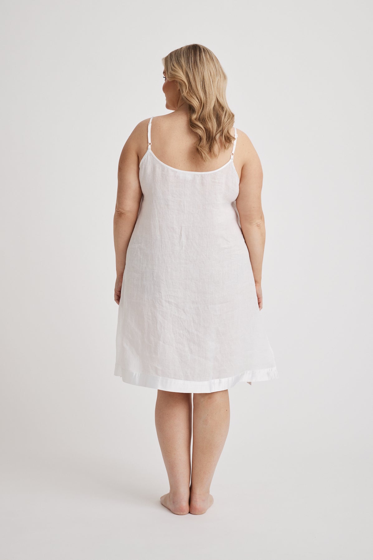 Hank & Hera - Renae - Slip Nightdress - Short - White