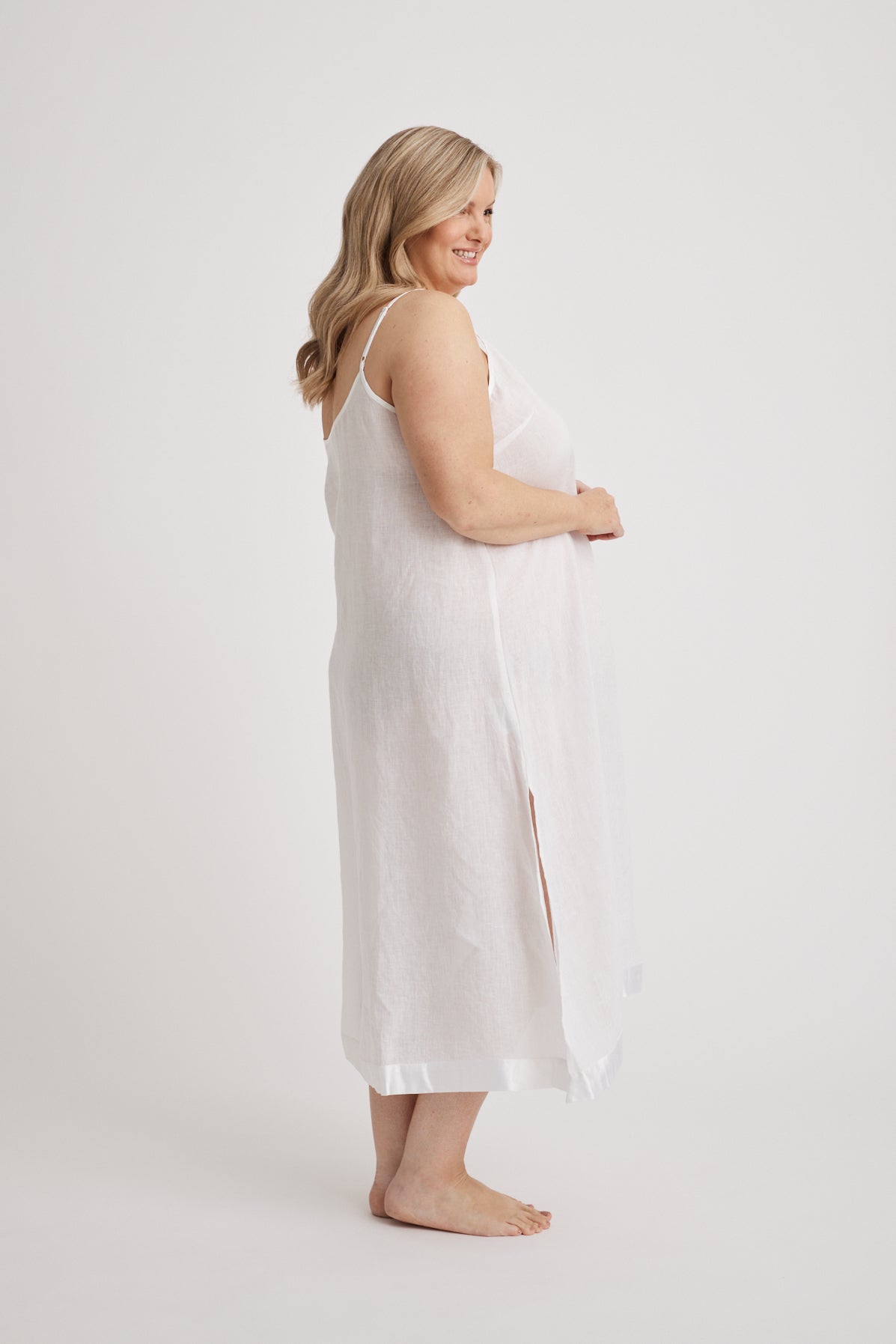 Hank & Hera - Renae - Slip Nightdress - Long - White