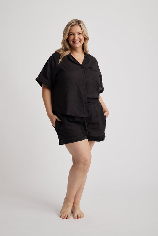 Hank & Hera - Hera - Pajama Set - Short - Black