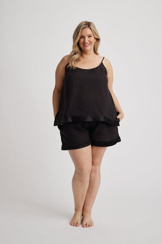 Hank & Hera - Shorts & Cami Set - Black