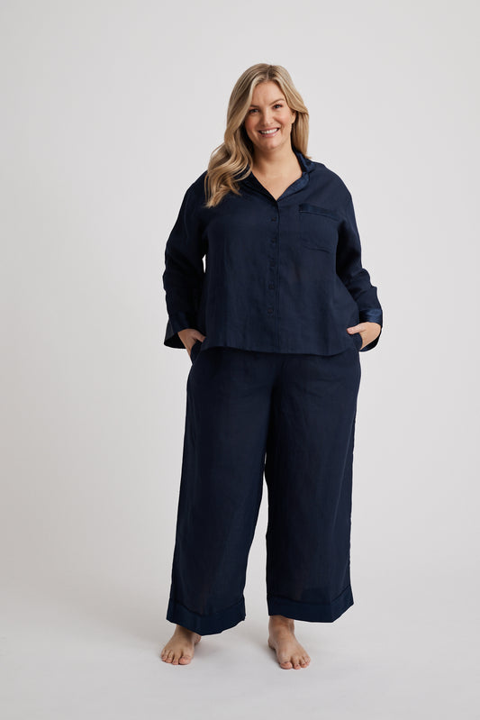 Hank & Hera - Hera - Pajama Set - Long - Navy