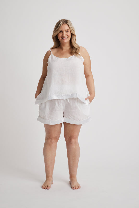 Hank & Hera - Hera - Pajama Set - Short - White