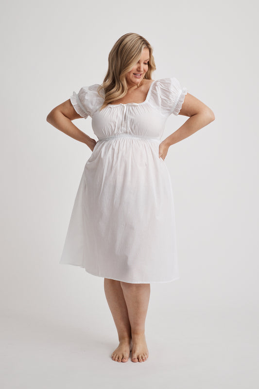 Hank & Hera - Beverley - Nightdress - Short - White