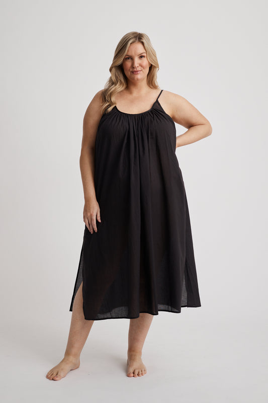 Hank & Hera - Leilani - Nightdress - Long - Black