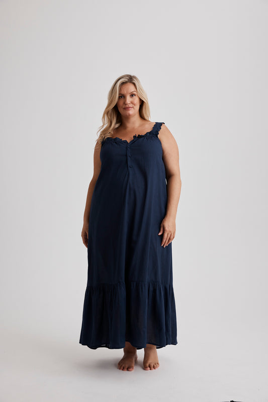 Hank & Hera - Lauren - Nightdress - Long - Navy