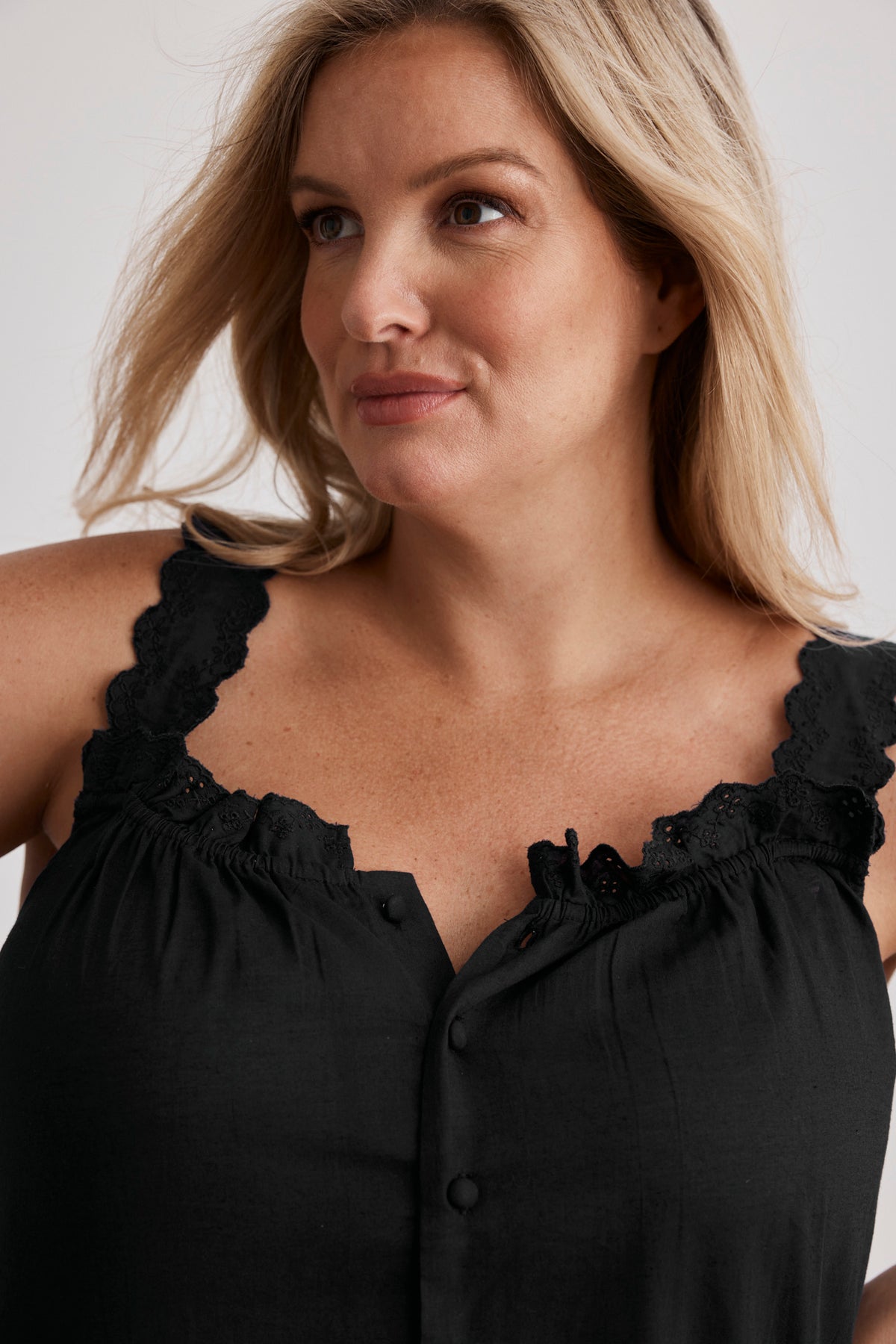 Hank & Hera - Lauren - Nightdress - Long - Black