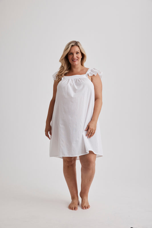 Hank & Hera - Polly - Nightie - Short - White