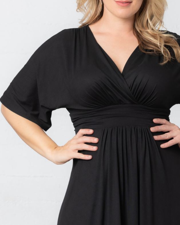 Kiyonna - Vienna Maxi Dress - Black Noir - Plus Size