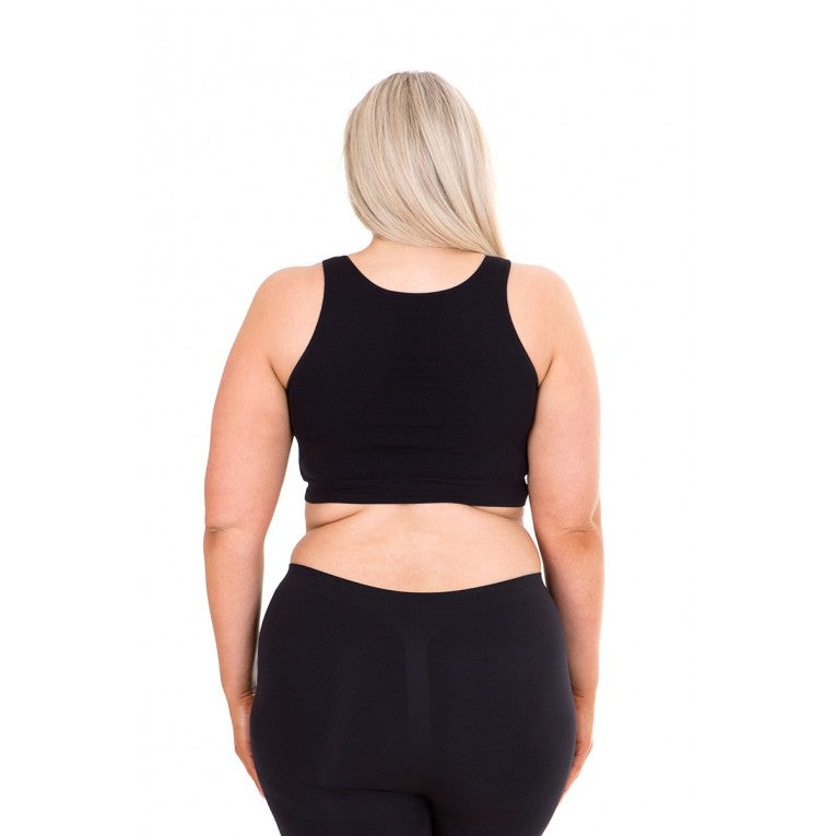 Sonsee - High Back Bra (Black) - Plus Size